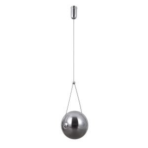 Lampa wisząca RASTIA chromowana dymiona LED 1x12W Ciepła biel 1095lm Italux 845783 Lampa wisząca RASTIA chromowana dymiona LED 1x12W Ciepła biel 1095lm Italux 845783