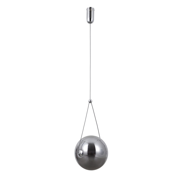 Lampa wisząca RASTIA chromowana dymiona LED 1x12W Ciepła biel 1095lm Italux 845783