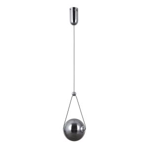Lampa wisząca RASTIA chromowana dymiona LED 1x6W Ciepła biel 180lm Italux 845734 Lampa wisząca RASTIA chromowana dymiona LED 1x6W Ciepła biel 180lm Italux 845734