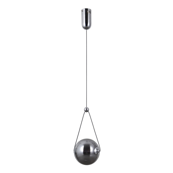 Lampa wisząca RASTIA chromowana dymiona LED 1x6W Ciepła biel 180lm Italux 845734