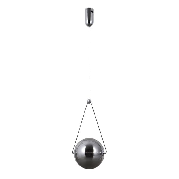 Lampa wisząca RASTIA chromowana dymiona LED 1x9W Ciepła biel 825lm Italux 847936