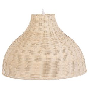 Lampa wisząca rattanowy klosz jasne drewno 267053 Lampa wisząca rattanowy klosz jasne drewno 267053