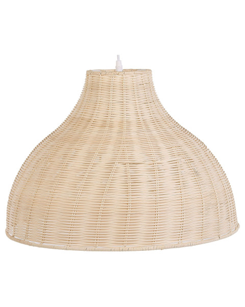 Lampa wisząca rattanowy klosz jasne drewno 267053