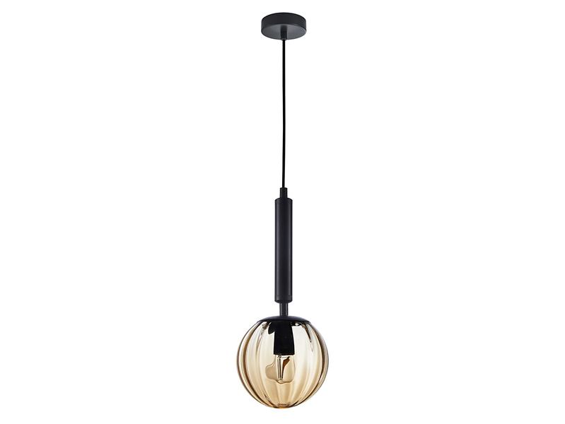 Lampa wisząca Ravena stalowa czarna 43863