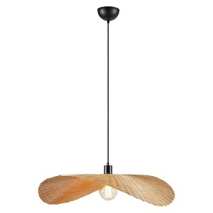 Lampa wisząca Rayo bambusowa beżowa 117038