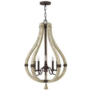 Lampa wisząca rdzawe żelazo Middlefield 5xE14x60W Hinkley 849479