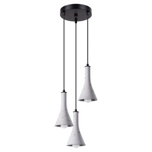 Lampa wisząca Rea 3-punktowa 115 cm betonowa szara 328985