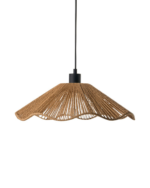 Lampa wisząca ręcznie wykonany papierowy klosz naturalny 825293