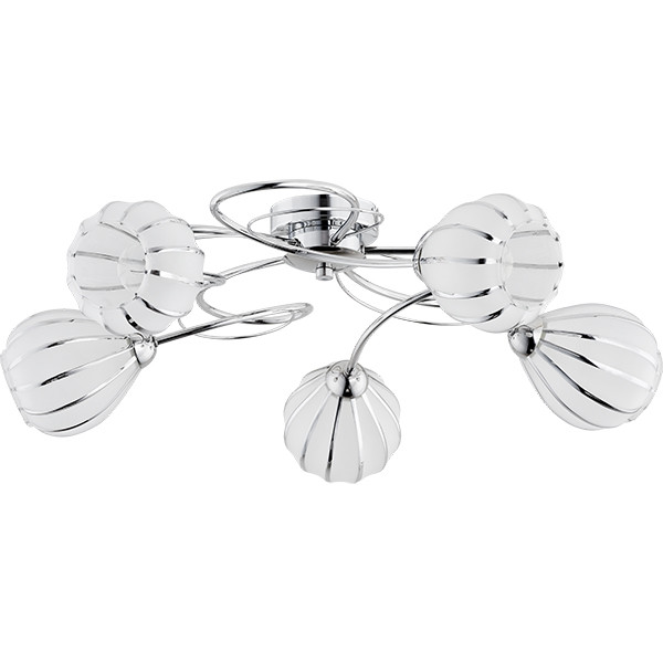 Lampa wisząca REDA zakręcone ramiona chromowana-srebrna 5xE14x10W IP20 Alfa 1019617