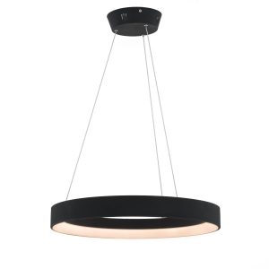 Lampa wisząca Regallo czarno-biała LED 1x38W Ciepła biel 2200lm Italux 854418