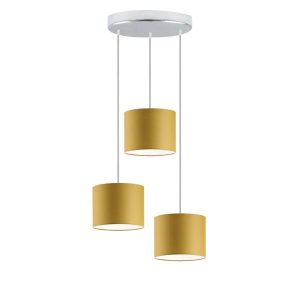 Lampa wisząca regulacja PUEBLO Chrom/ Musztardowy 961648 Lampa wisząca regulacja PUEBLO Chrom/ Musztardowy 961648
