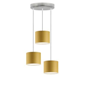 Lampa wisząca regulacja PUEBLO Srebrny/ Musztardowy 961640 Lampa wisząca regulacja PUEBLO Srebrny/ Musztardowy 961640