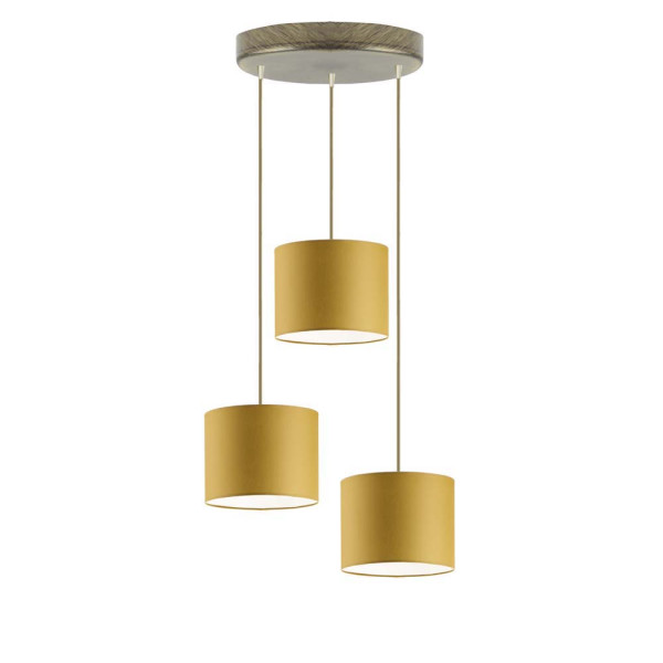 Lampa wisząca regulacja PUEBLO Stare złoto/ Musztardowy 949392