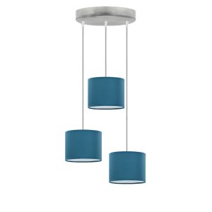 Lampa wisząca regulowana PUEBLO Srebrny/Morski 949403 Lampa wisząca regulowana PUEBLO Srebrny/Morski 949403