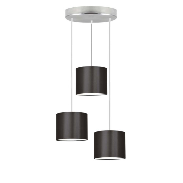 Lampa wisząca regulowana PUEBLO Stal szczotkowana/ Brązowy 961643