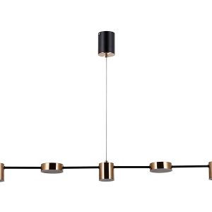 Lampa wisząca Remdal LED 5-punktowa aluminiowa złota 45608