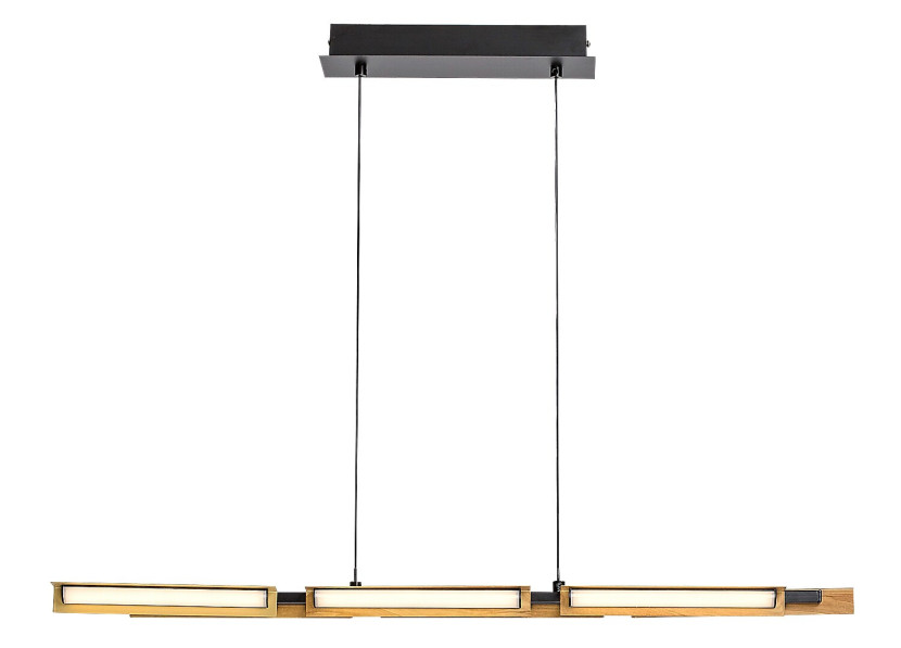 Lampa wisząca Remiel czarna matowa-biała LED 1x30W 3000K 1570lm Rabalux 852552