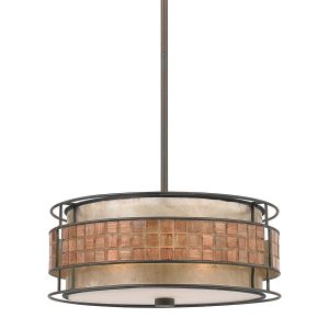 Lampa wisząca renesansowa miedź Laguna 4xE27x60W Quoizel 849546