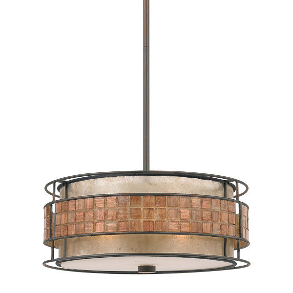 Lampa wisząca renesansowa miedź Laguna 4xE27x60W Quoizel 849546