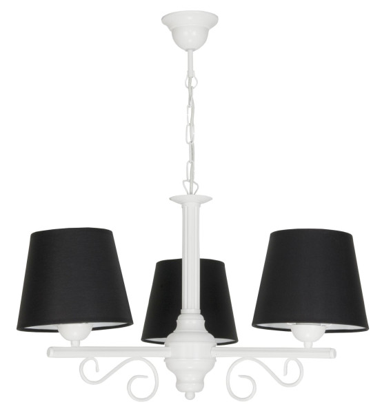 Lampa wisząca retro czarny abażur EDYLIT 3xE27 NOMADA NEGRO 14-762 1048799