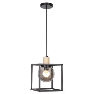 Lampa wisząca Retro metalowa czarna 199692 Lampa wisząca Retro metalowa czarna 199692