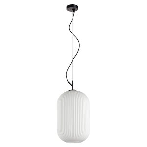 Lampa wisząca Reus 165 cm szklana biała 209827 Lampa wisząca Reus 165 cm szklana biała 209827
