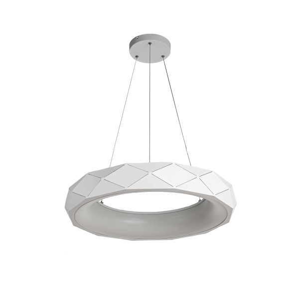 Lampa wisząca Reus biała LED 1x36W Neutralna biel 3240lm Light Prestige 857801