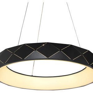 Lampa wisząca Reus LED metalowa czarna 39201 Lampa wisząca Reus LED metalowa czarna 39201
