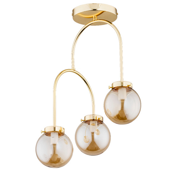 Lampa wisząca REVE zwisające ramiona mosiężno-złota 3xE14x10W IP20 Alfa 1019111
