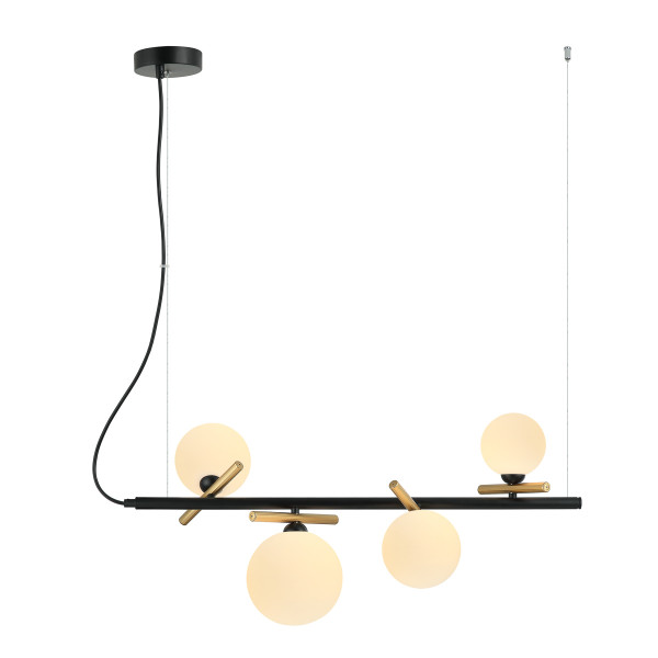 Lampa wisząca Reverso białe kule czarna 4xG9x25W IP20 Italux 1026949