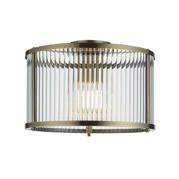 Lampa wisząca RIDGETON antyczna mosiężna 1xE27x20W IP20 Endon 1030297
