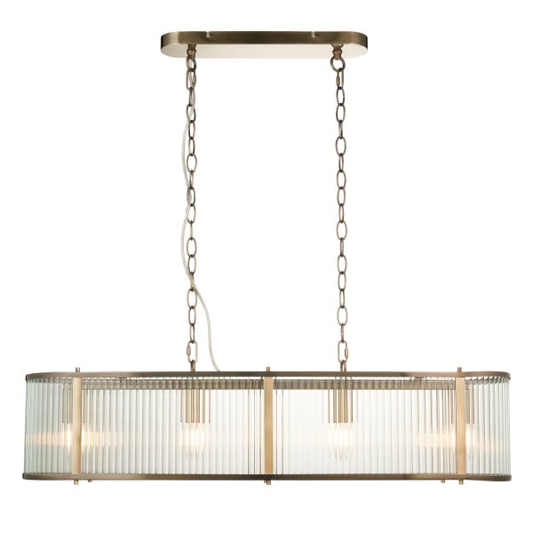 Lampa wisząca RIDGETON antyczna mosiężna 4xE14x15W IP20 Endon 1025586