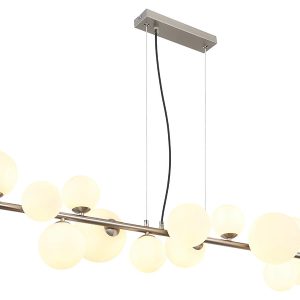 Lampa wisząca Riha 13-punktowa metalowa srebrna 133000 Lampa wisząca Riha 13-punktowa metalowa srebrna 133000