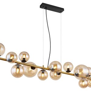 Lampa wisząca Riha LED 13-punktowa metalowa czarna 132999 Lampa wisząca Riha LED 13-punktowa metalowa czarna 132999