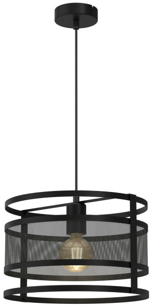 Lampa wisząca Rim czarna metalowa E27 120 cm 1068220