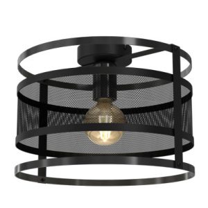Lampa wisząca Rim czarny mat 1xE27x15W wym:23x30x30cm IP20 Luminex 1030284 Lampa wisząca Rim czarny mat 1xE27x15W wym:23x30x30cm IP20 Luminex 1030284