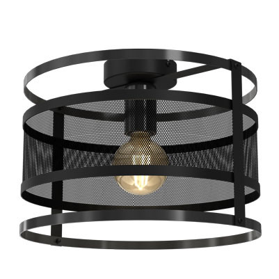 Lampa wisząca Rim czarny mat 1xE27x15W wym:23x30x30cm IP20 Luminex 1030284