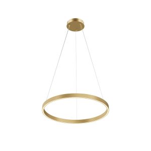 Lampa wisząca RIM mosiężno-biała LED 36W 3000-4000K 3060lm Maytoni 1019428