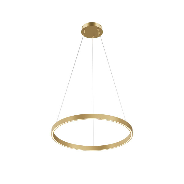 Lampa wisząca RIM mosiężno-biała LED 36W 3000-4000K 3060lm Maytoni 1019428
