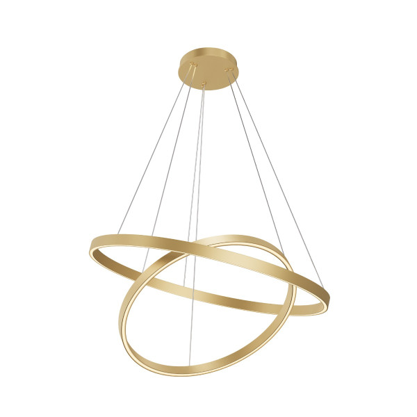 Lampa wisząca RIM mosiężno-biała LED 84W 3000-4000K 7500lm Maytoni 1019364