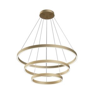 Lampa wisząca RIM mosiężno-złota LED 3x115W Neutralna biel 6100lm Maytoni 852077