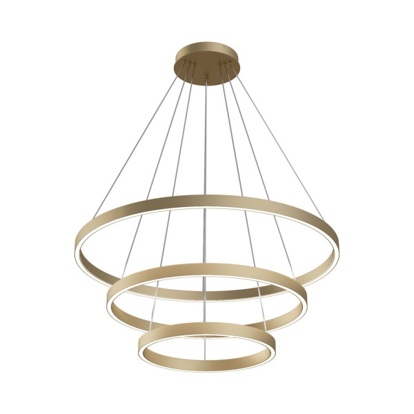 Lampa wisząca RIM mosiężno-złota LED 3x115W Neutralna biel 6100lm Maytoni 852077
