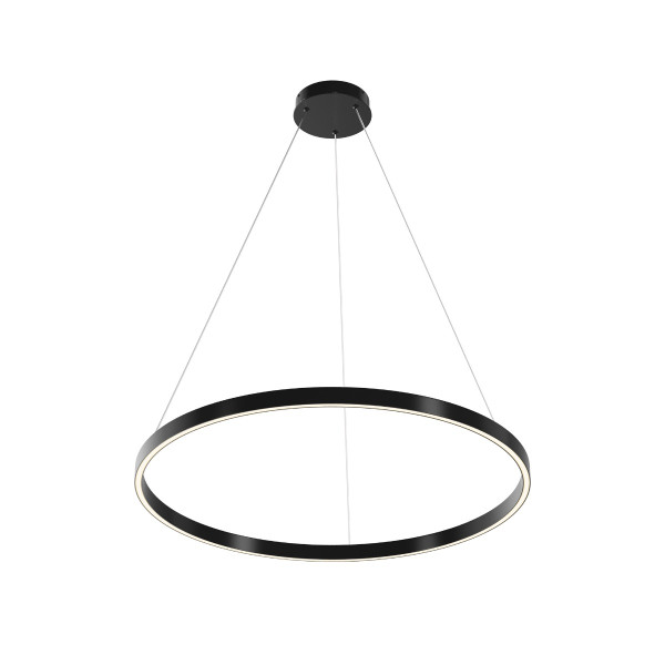 Lampa wisząca RIM ring czarno-biała LED 51W Biały zmienny 0lm IP20 Maytoni 1019152