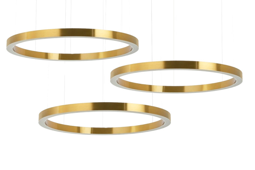 Lampa wisząca RING 100 + 100 + 100 złota 148535