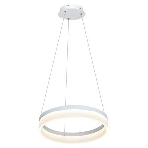 Lampa wisząca Ring LED metalowa biała 36660 Lampa wisząca Ring LED metalowa biała 36660