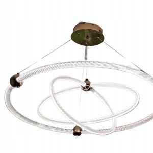 Lampa wisząca ring żyrandol ZŁOTA 80cm + PILOT 480359 Lampa wisząca ring żyrandol ZŁOTA 80cm + PILOT 480359