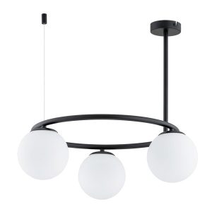 Lampa wisząca RINGO czarna 3xE14x10W wym:51x54x54cm IP20 Alfa 1019346 Lampa wisząca RINGO czarna 3xE14x10W wym:51x54x54cm IP20 Alfa 1019346