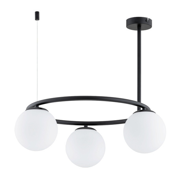 Lampa wisząca RINGO czarna 3xE14x10W wym:51x54x54cm IP20 Alfa 1019346
