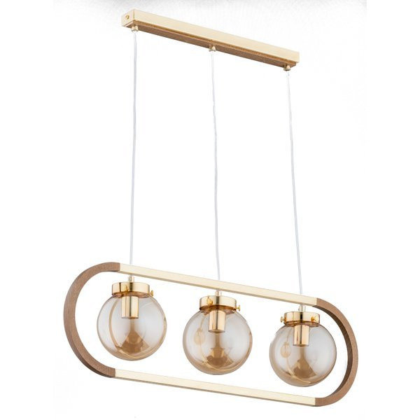 Lampa wisząca RINO złota 3xE14x10W wym:80x68x15cm IP20 Alfa 1019416