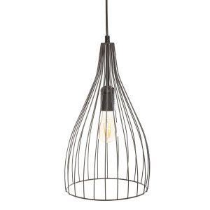 LAMPA WISZĄCA Rita czarna DRUCIANA w kształci kwiatu 438640 LAMPA WISZĄCA Rita czarna DRUCIANA w kształci kwiatu 438640